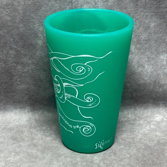 SiliPint Octopus Ink 16Oz Silicone Pint Silicone Reusable Unbreakable Tumbler - Picture 6 of 9